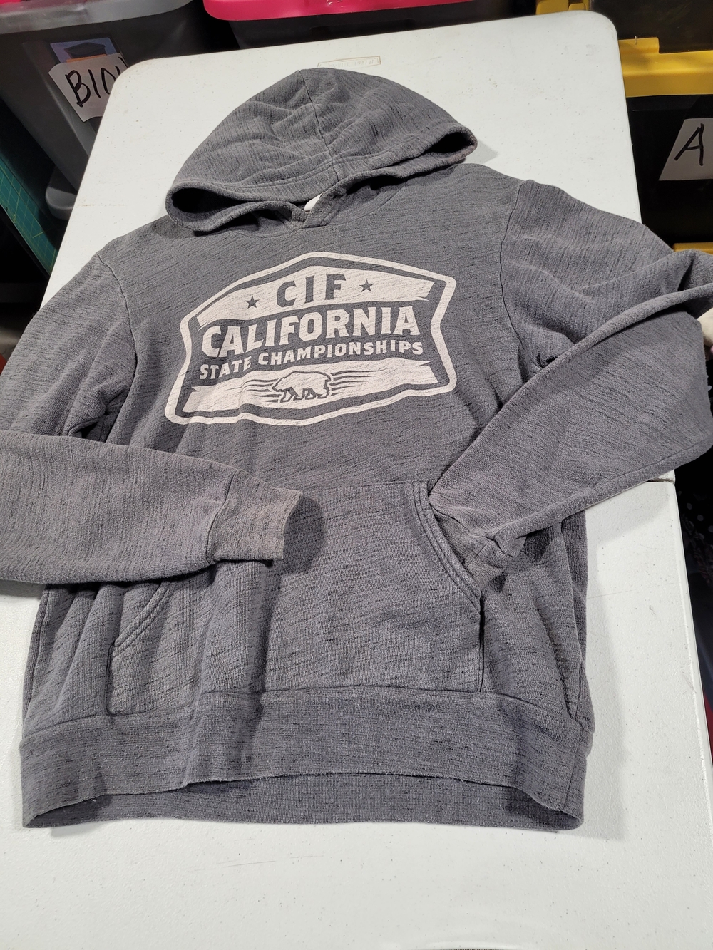 Bella Canvas Gray California Graphic Hoodie
